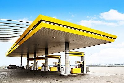 petrol station